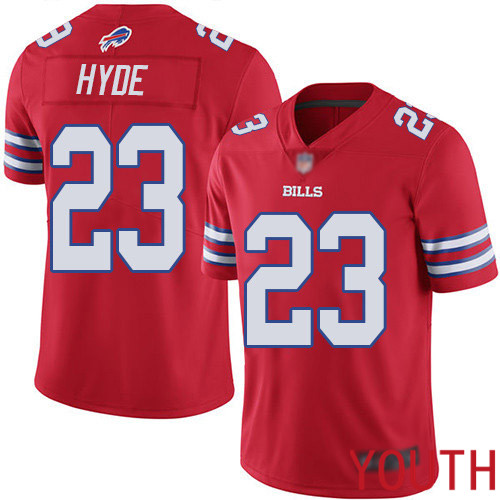 Youth Buffalo Bills 23 Micah Hyde Limited Red Rush Vapor Untouchable NFL Jersey